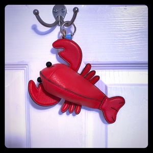 Tory Burch Red Lobster Keychain Coin Purse